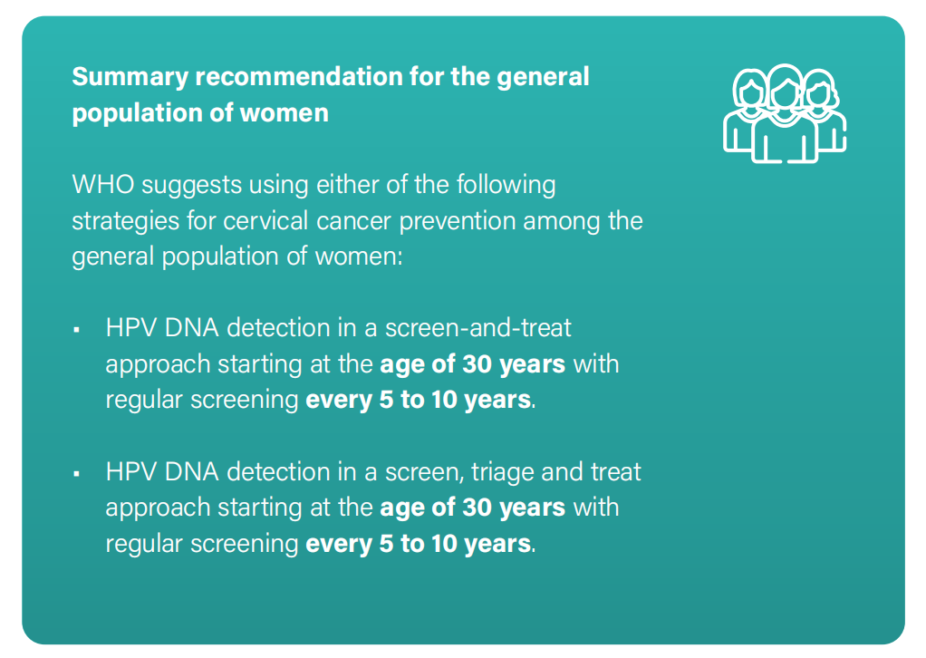 WHO發(fā)布宮頸癌防治新版指南，「推薦HPV-DNA 檢測為宮頸癌首選篩查方法」
